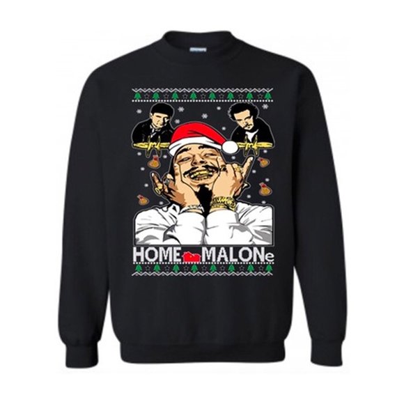 HOME MALONE Christmas Sweatshirt - Ugly Sweatshirt - Picture 2 of 3